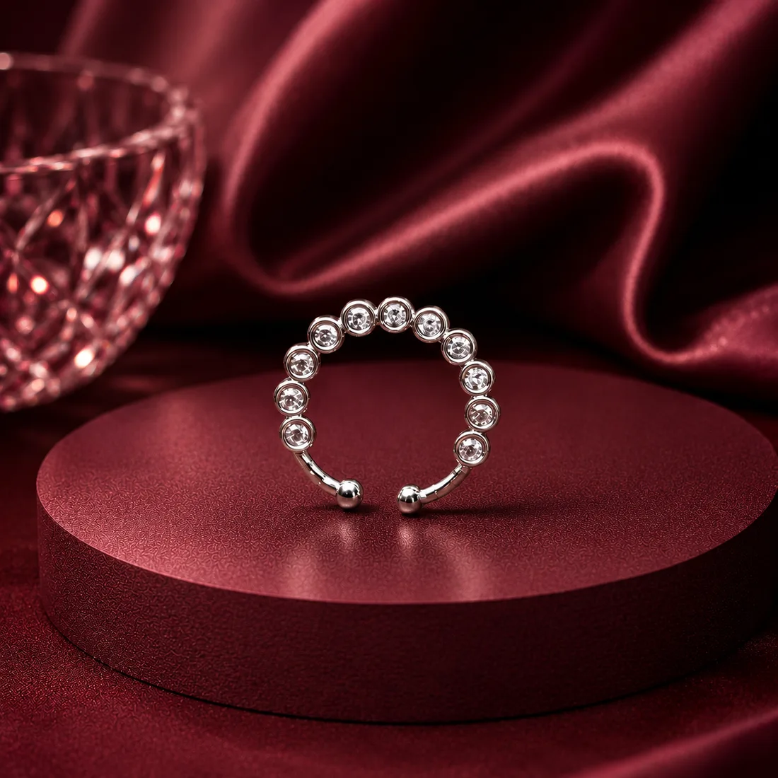 Delicate Cubic Zirconia Band Ring